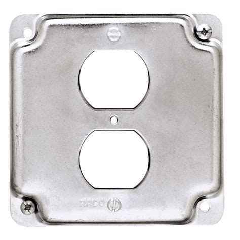 4'' square electrical box covers|4x4 single outlet cover plate.